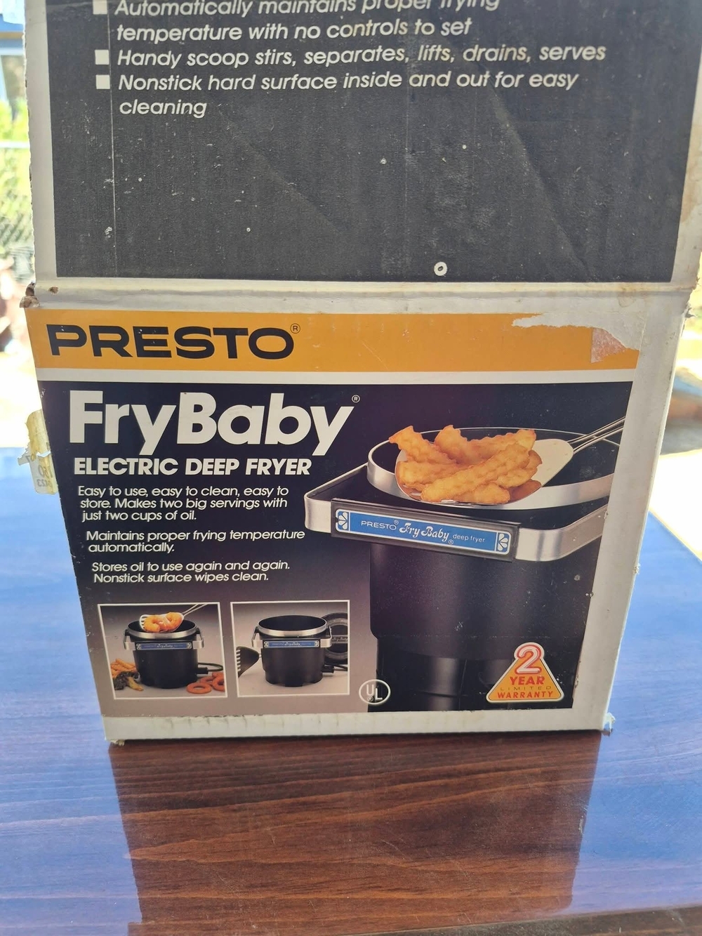 Presto FryBaby Electric Deep Fryer - Black